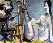 画家和他的模特儿 - 巴勃罗·毕加索